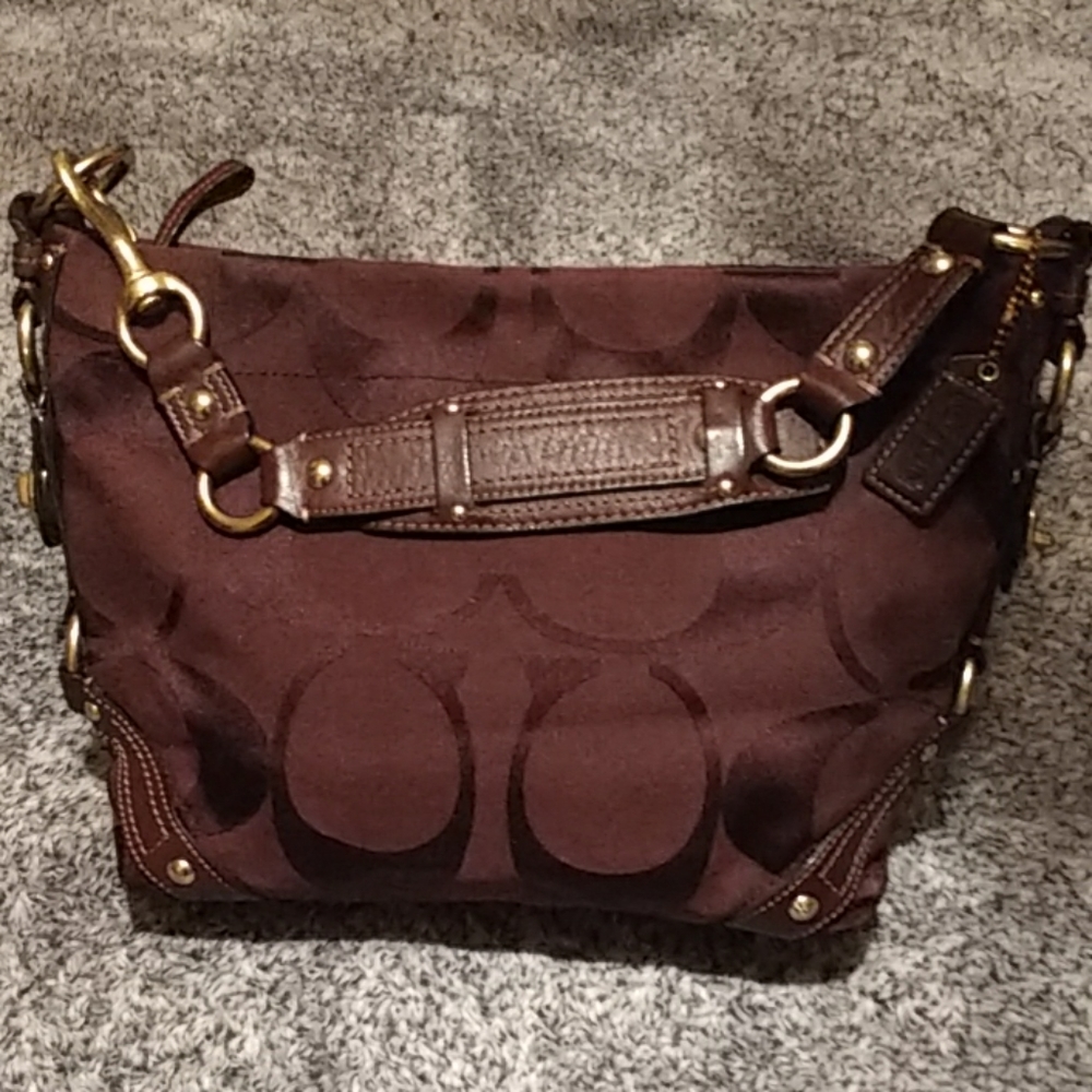 Authentic Coach monogram w brown